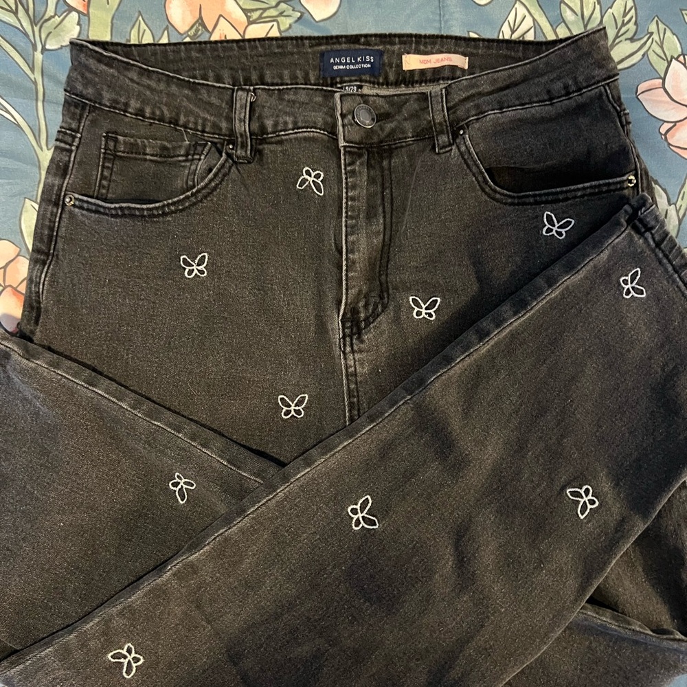 Angel Kiss Black High Rise Jeans